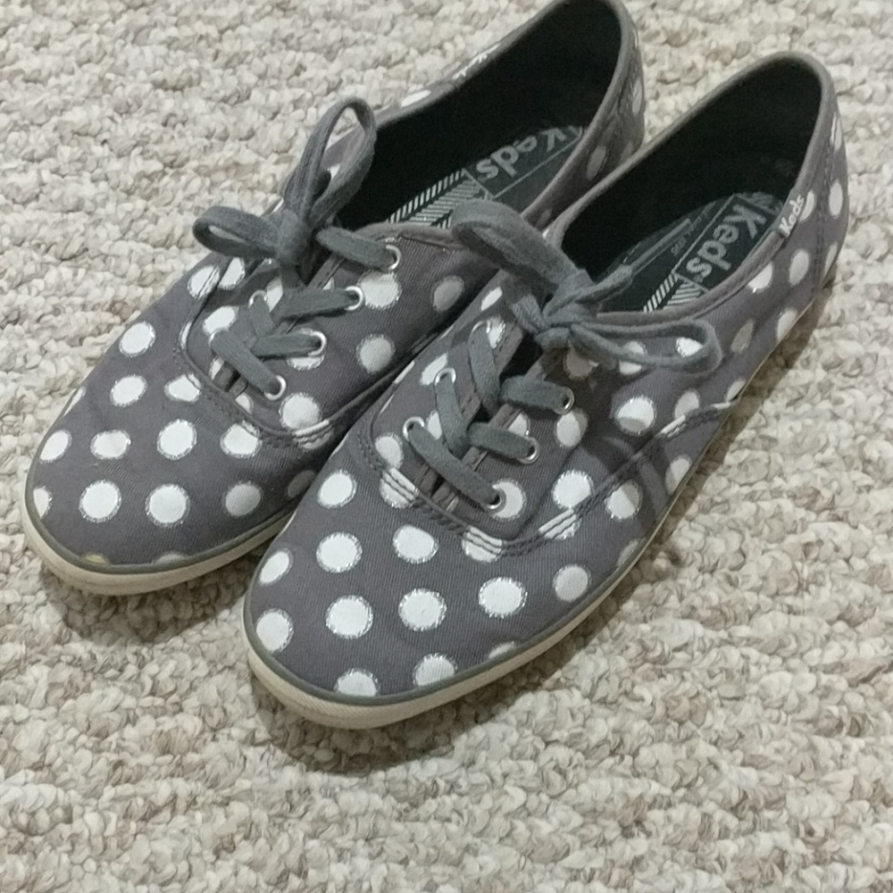 Keds gray polka dot size 8.5 shoes
